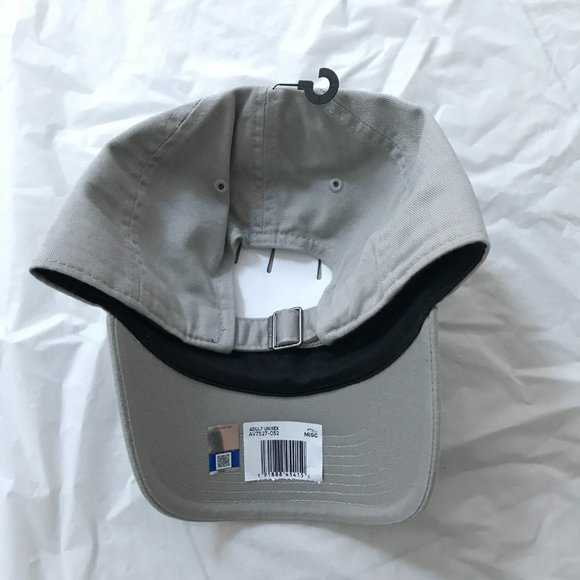 NEW Nike Heritage 86 Cotton Cap Penn State Lion Head Logo Adjustable Gray Hat - Picture 8 of 11